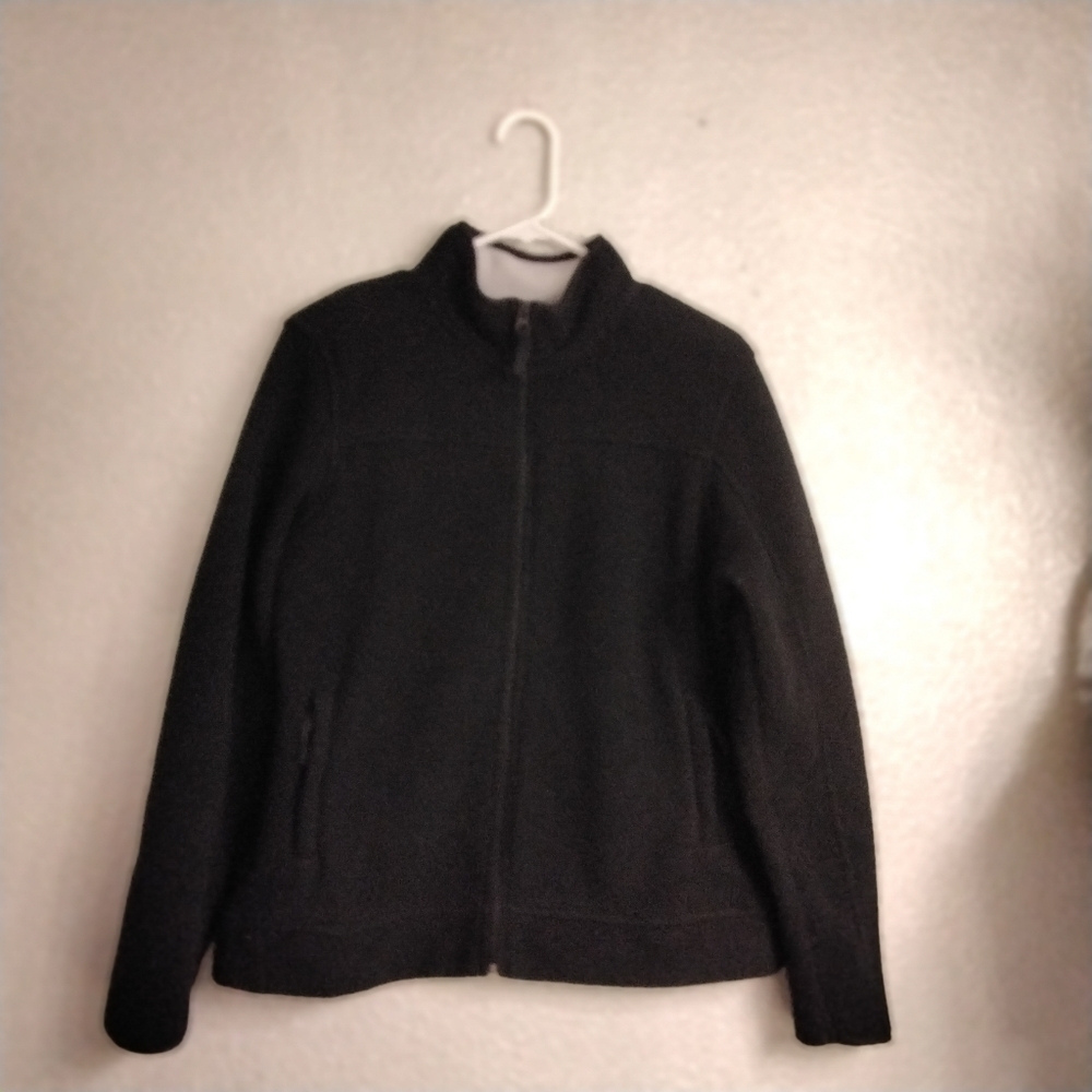Merona Men's Black Zip Up Jacket   Size L